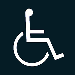 Behindertengerecht für Rollstuhlfahrer